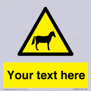 Custom warning horses